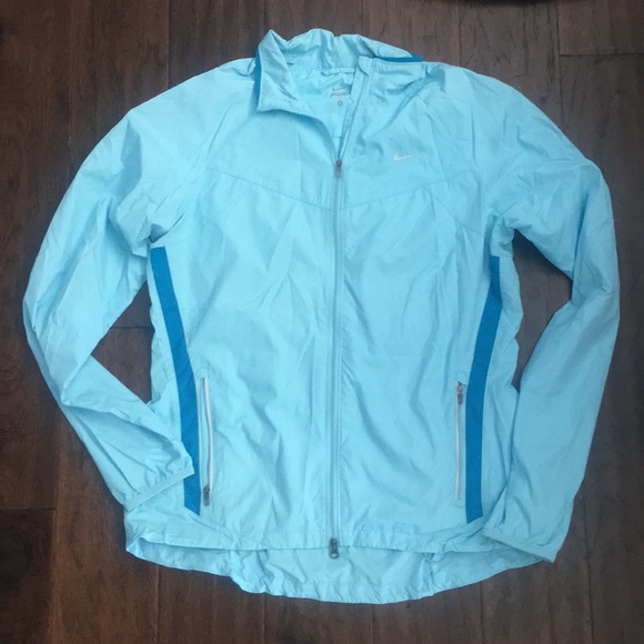 nike jacket light blue